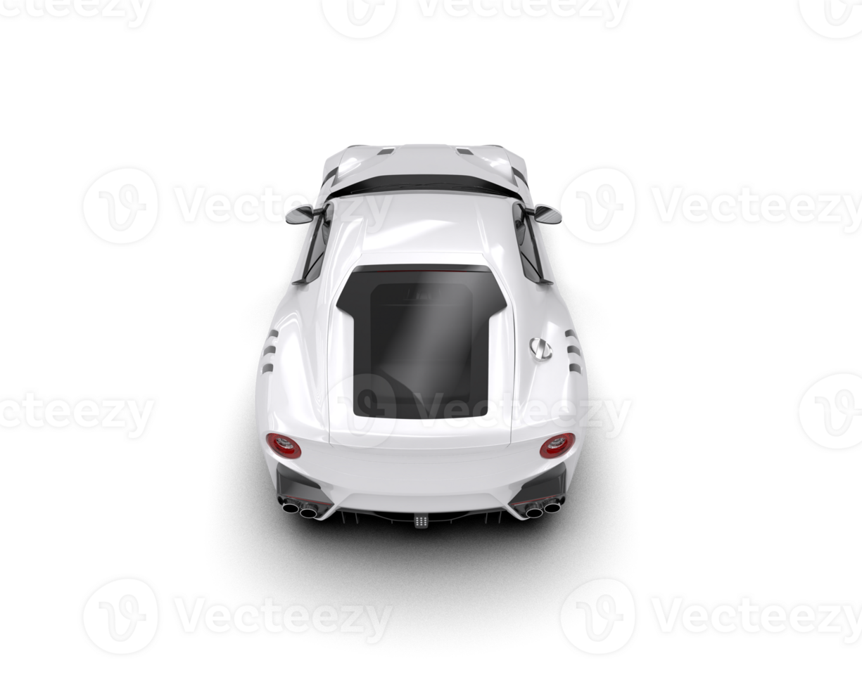Realistic sport car isolated on background. 3d rendering - illustration png