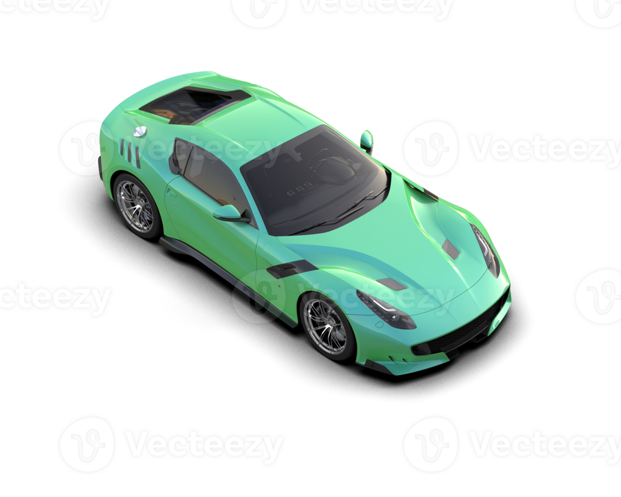 Realistic sport car isolated on background. 3d rendering - illustration png