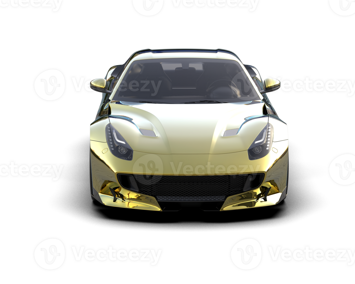 Realistic sport car isolated on background. 3d rendering - illustration png