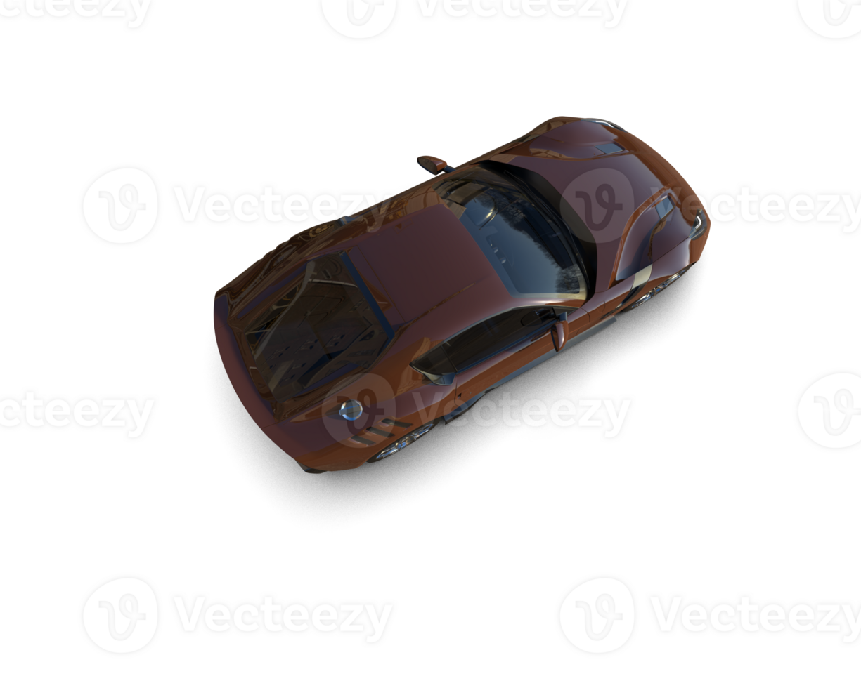 Realistic sport car isolated on background. 3d rendering - illustration png