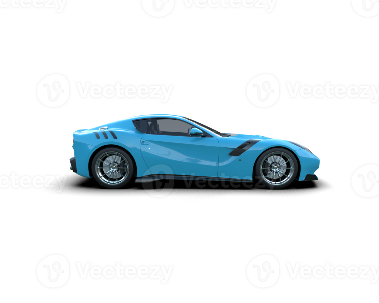Realistic sport car isolated on background. 3d rendering - illustration png