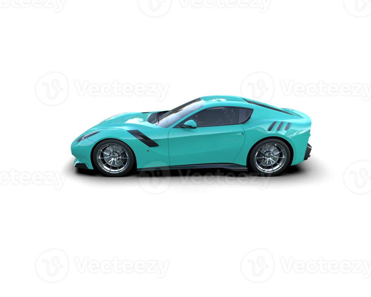 Realistic sport car isolated on background. 3d rendering - illustration png