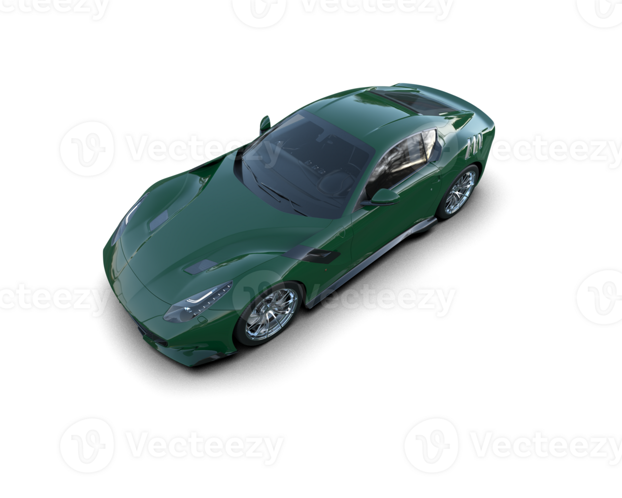 Realistic sport car isolated on background. 3d rendering - illustration png
