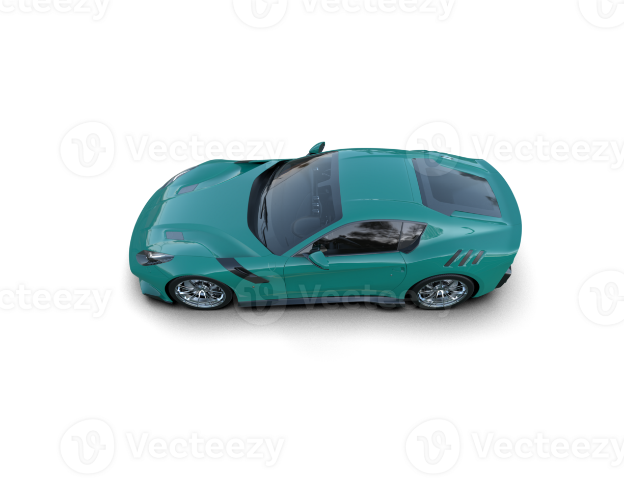 Realistic sport car isolated on background. 3d rendering - illustration png