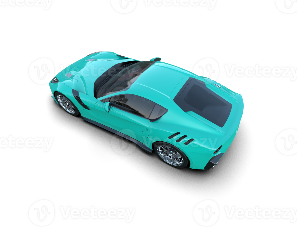 Realistic sport car isolated on background. 3d rendering - illustration png