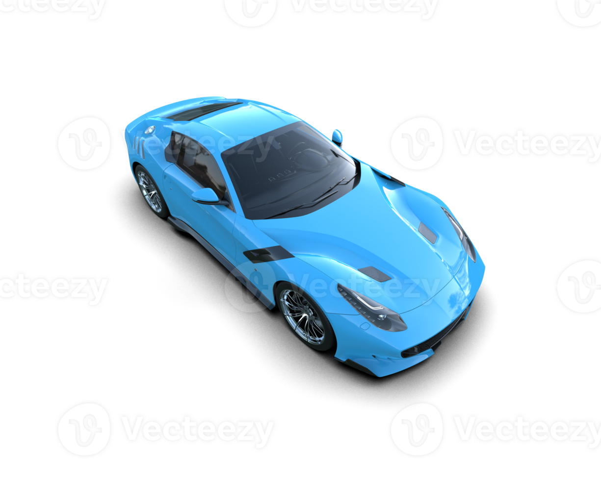 Realistic sport car isolated on background. 3d rendering - illustration png