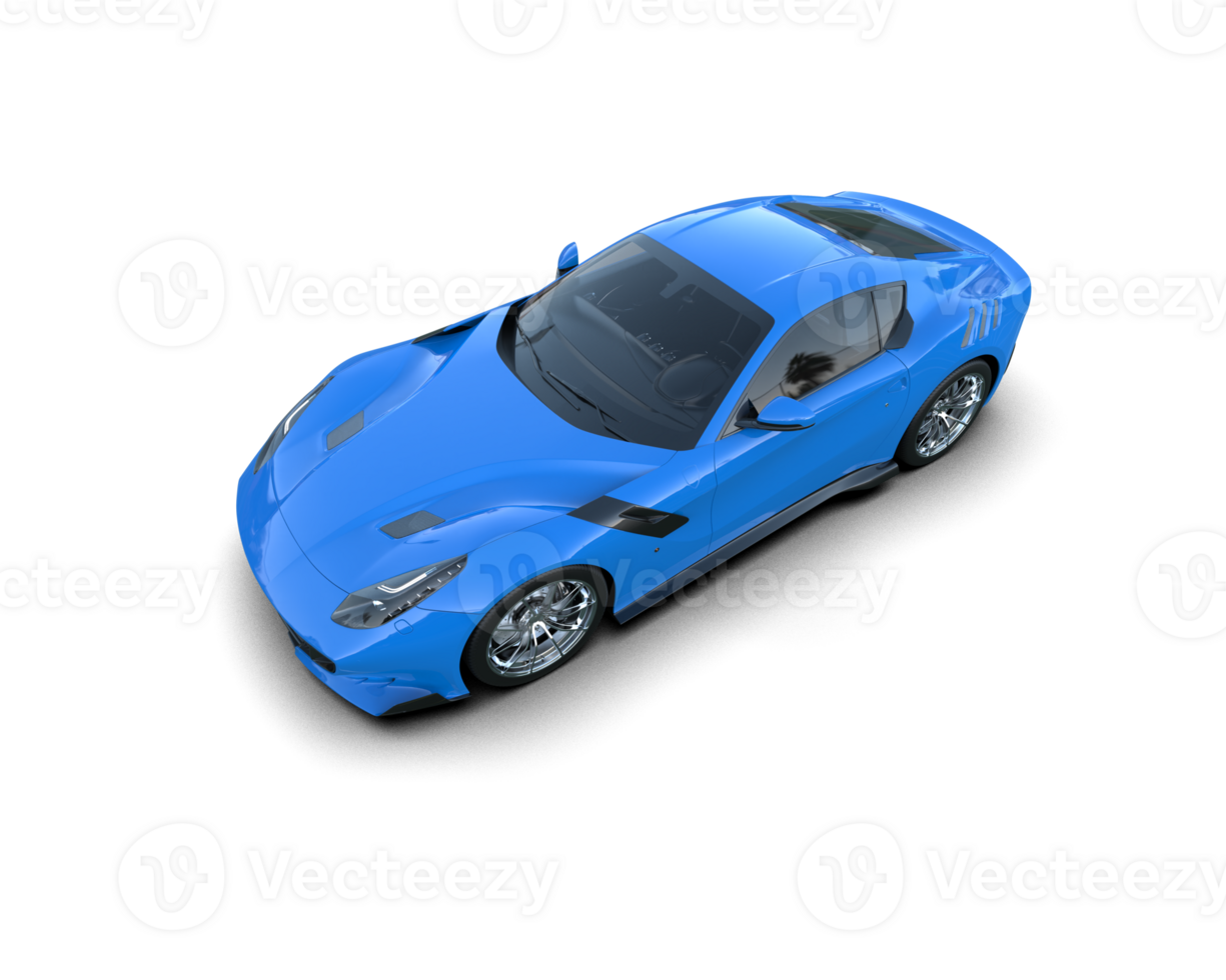 Realistic sport car isolated on background. 3d rendering - illustration png