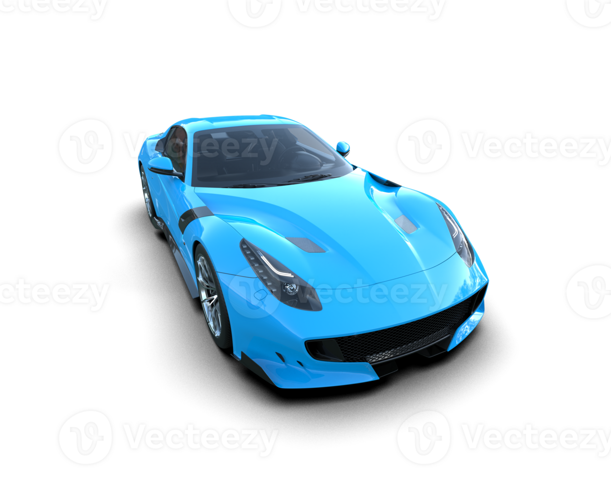 Realistic sport car isolated on background. 3d rendering - illustration png