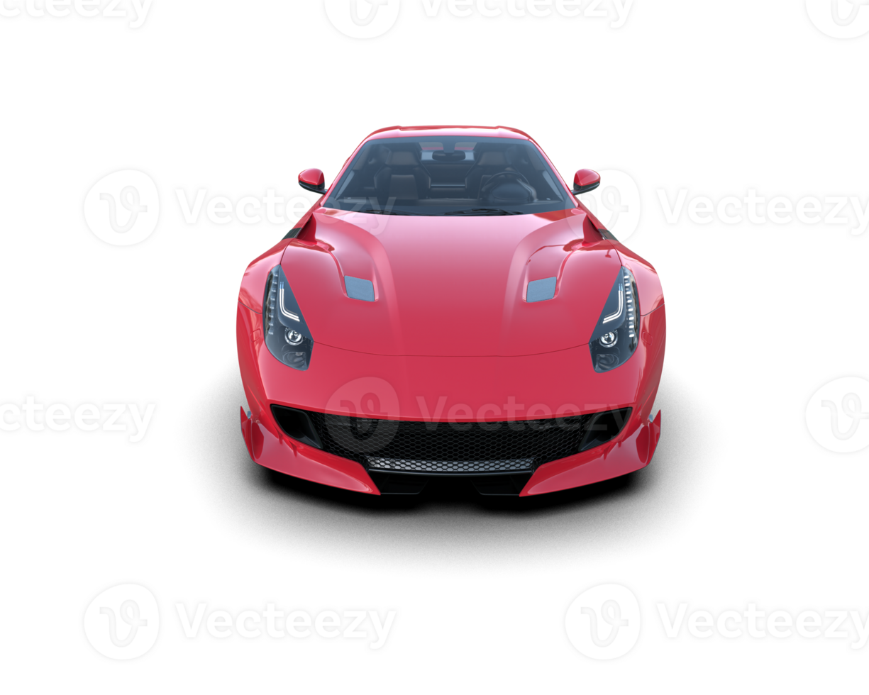 Realistic sport car isolated on background. 3d rendering - illustration png