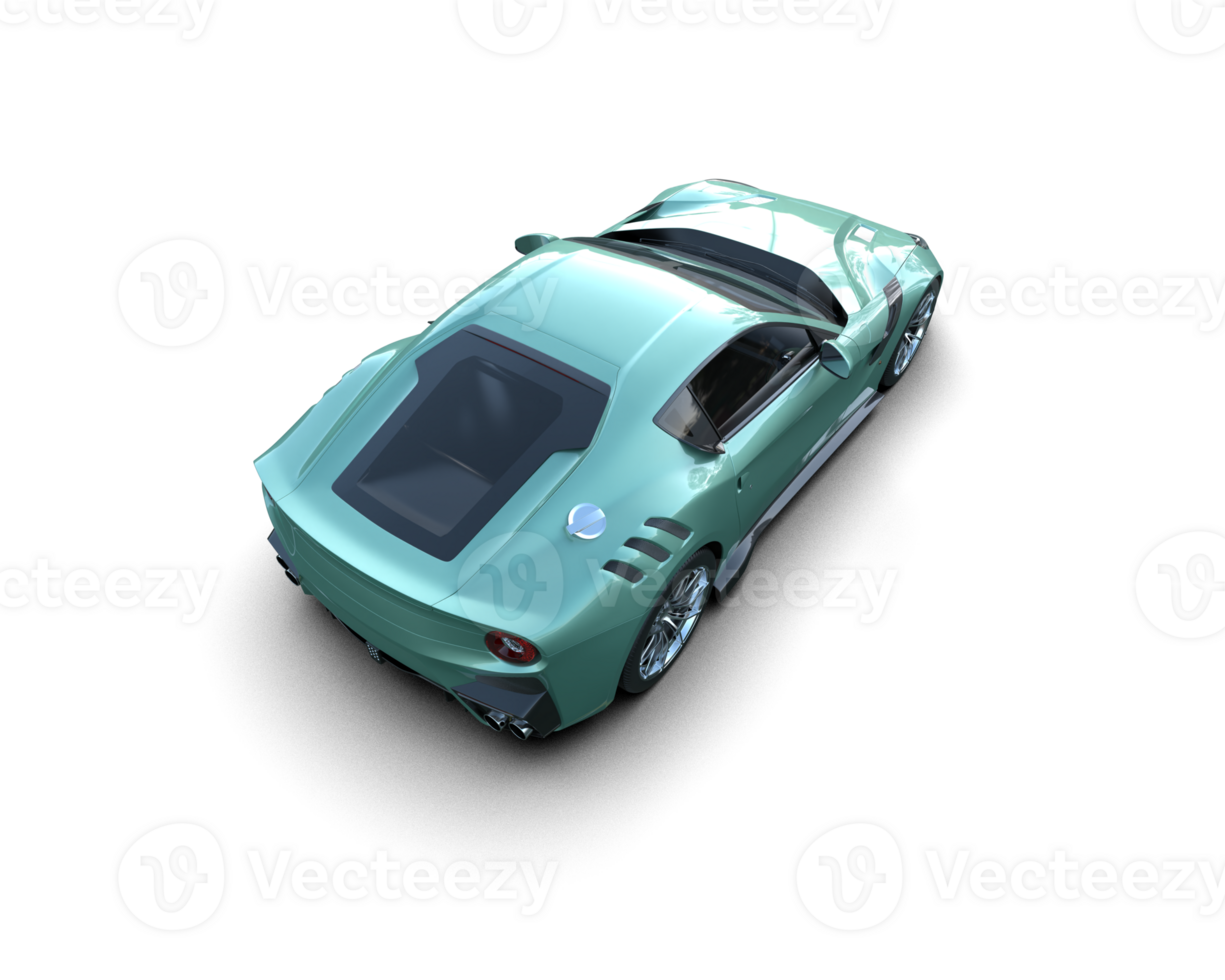Realistic sport car isolated on background. 3d rendering - illustration png