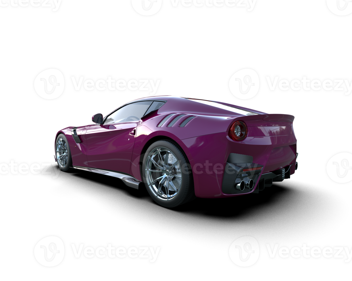 Realistic sport car isolated on background. 3d rendering - illustration png