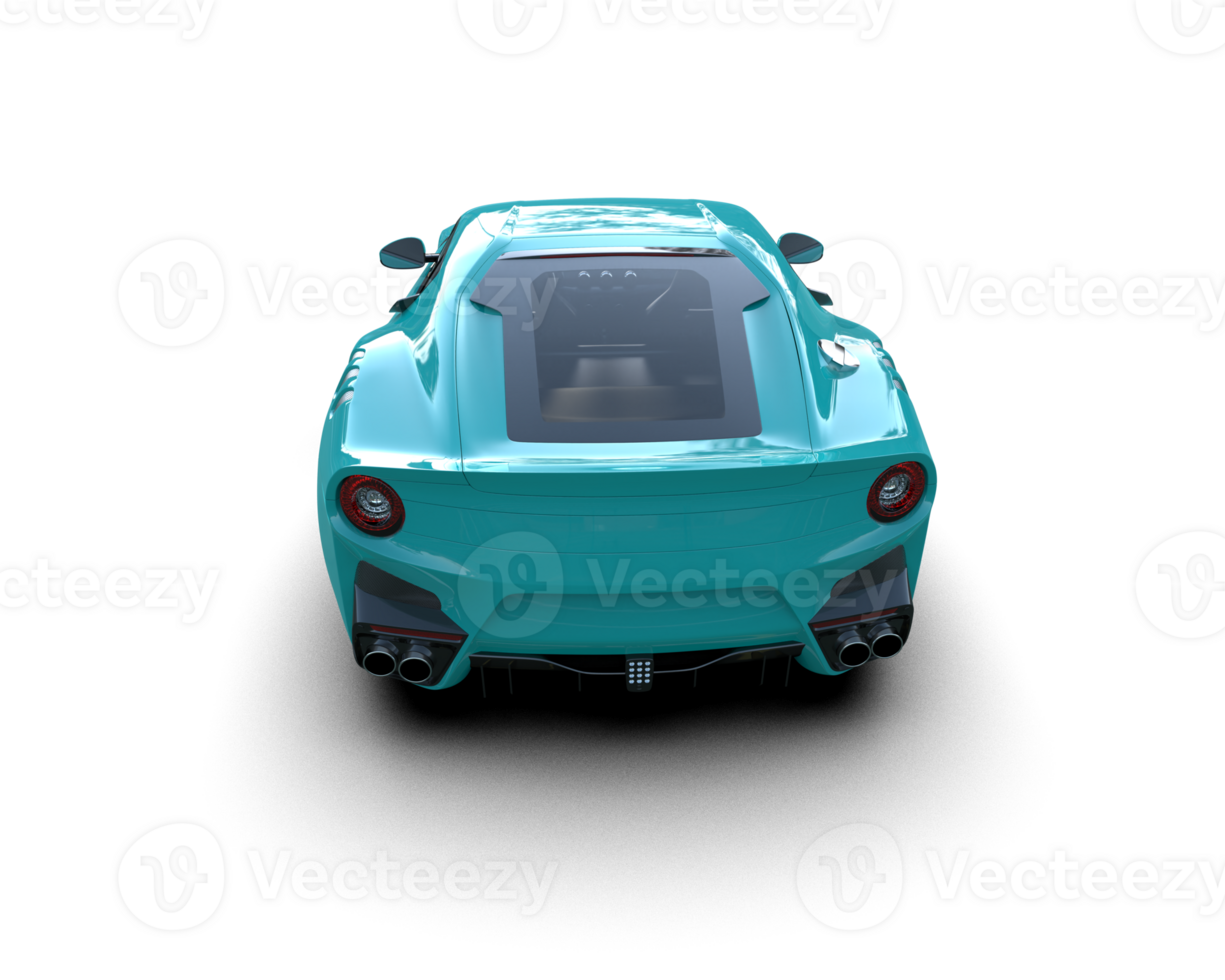 Realistic sport car isolated on background. 3d rendering - illustration png