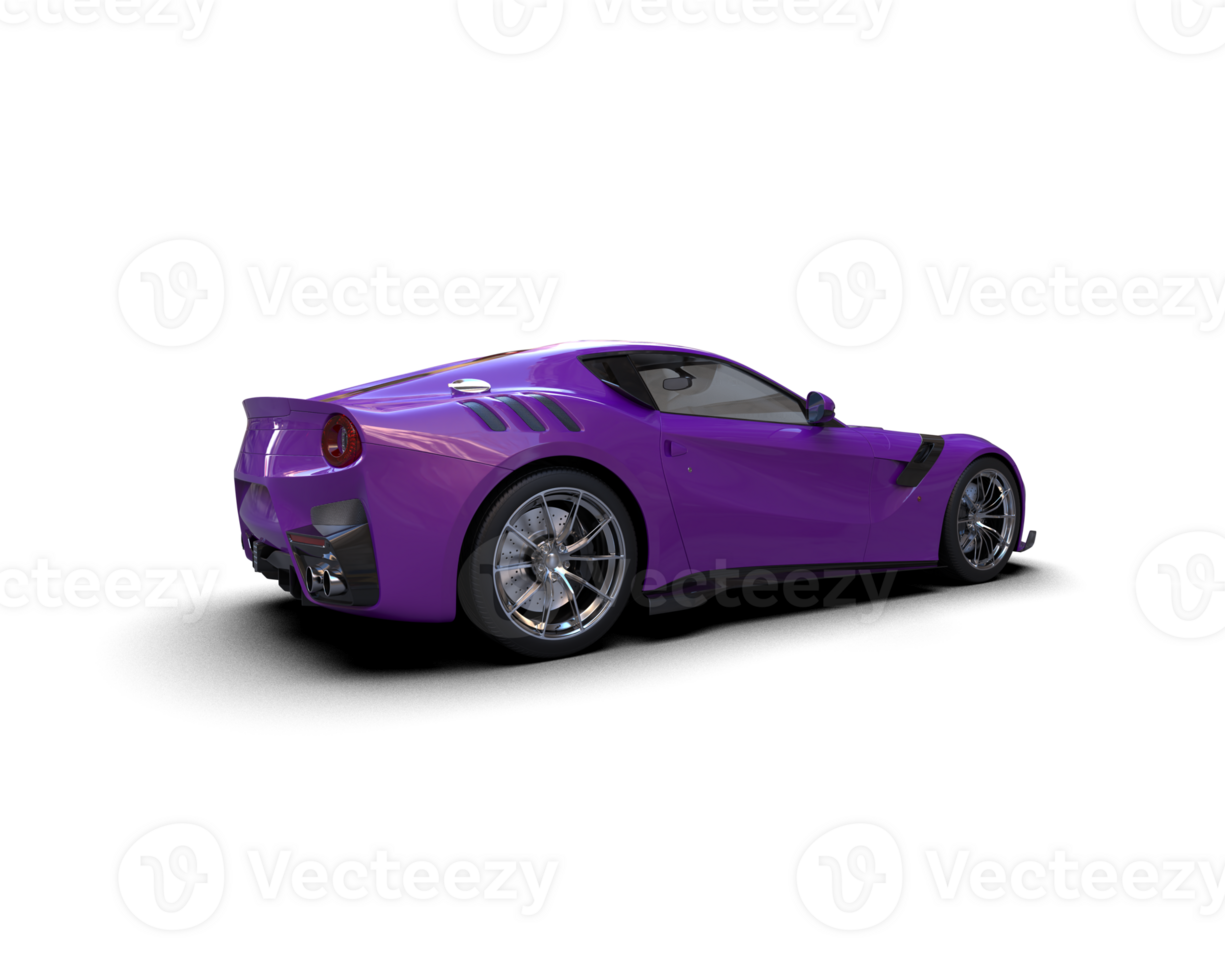 Realistic sport car isolated on background. 3d rendering - illustration png