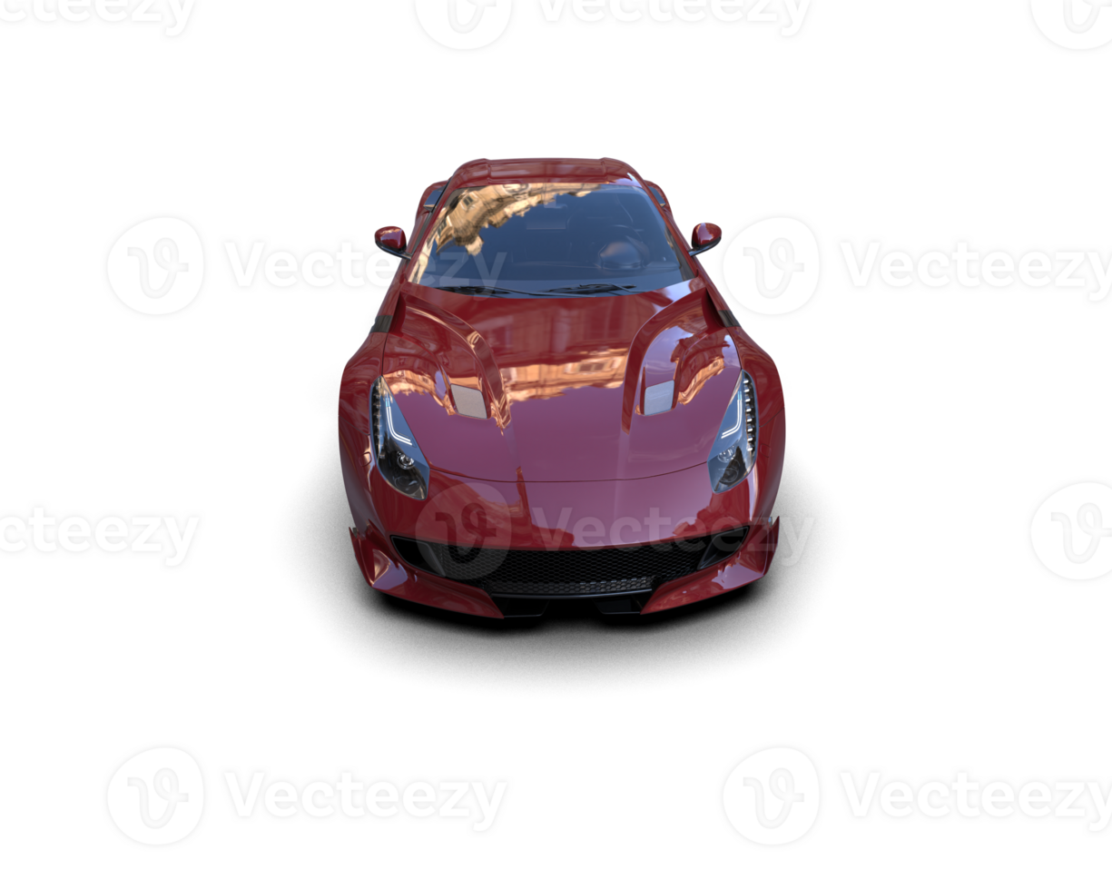 Realistic sport car isolated on background. 3d rendering - illustration png