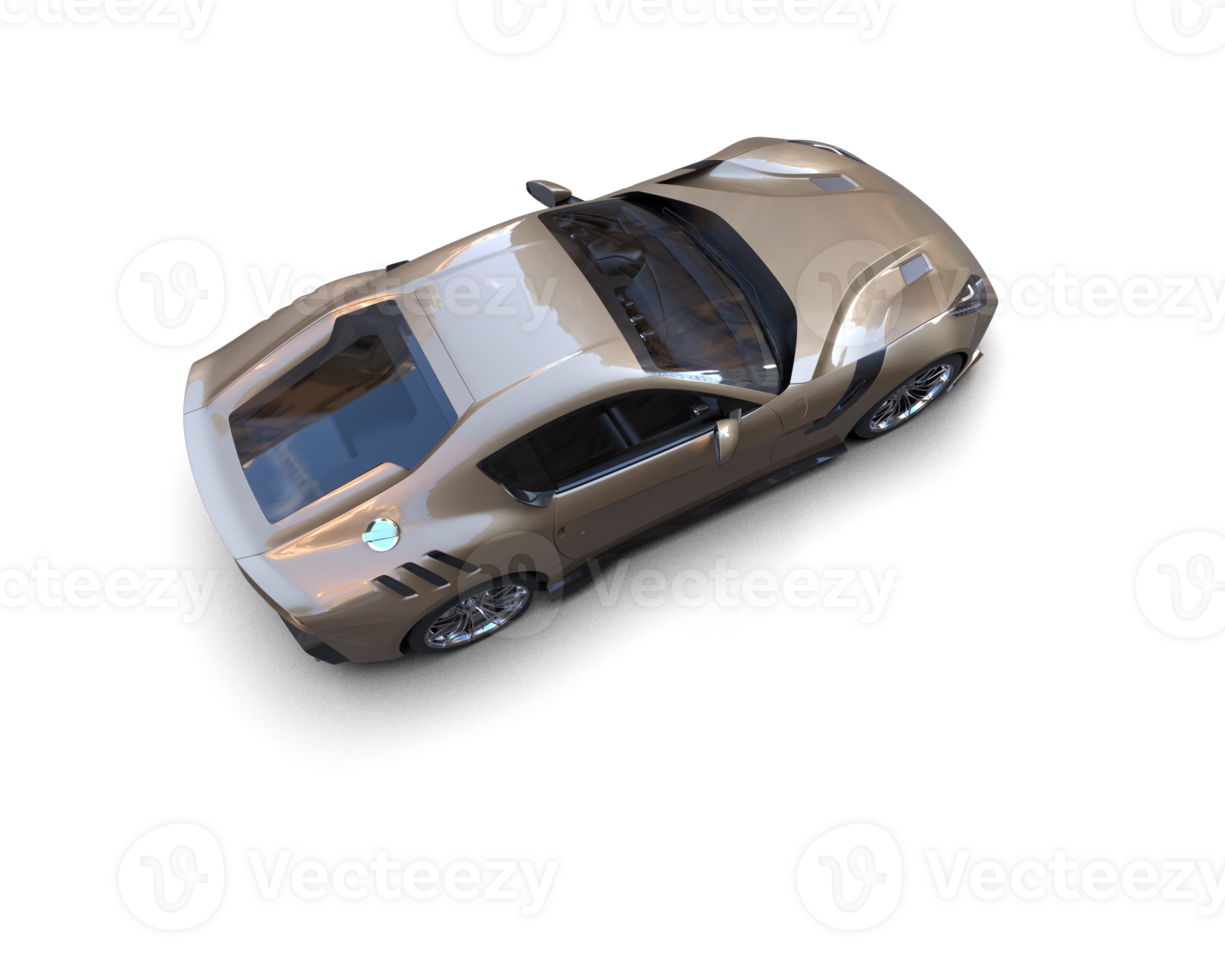 Realistic sport car isolated on background. 3d rendering - illustration png