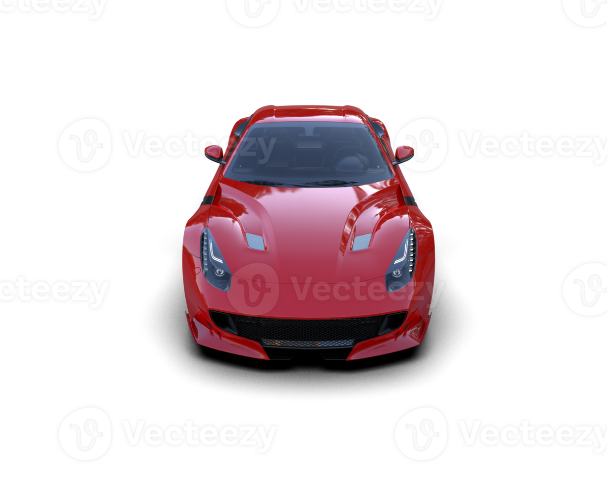 Realistic sport car isolated on background. 3d rendering - illustration png