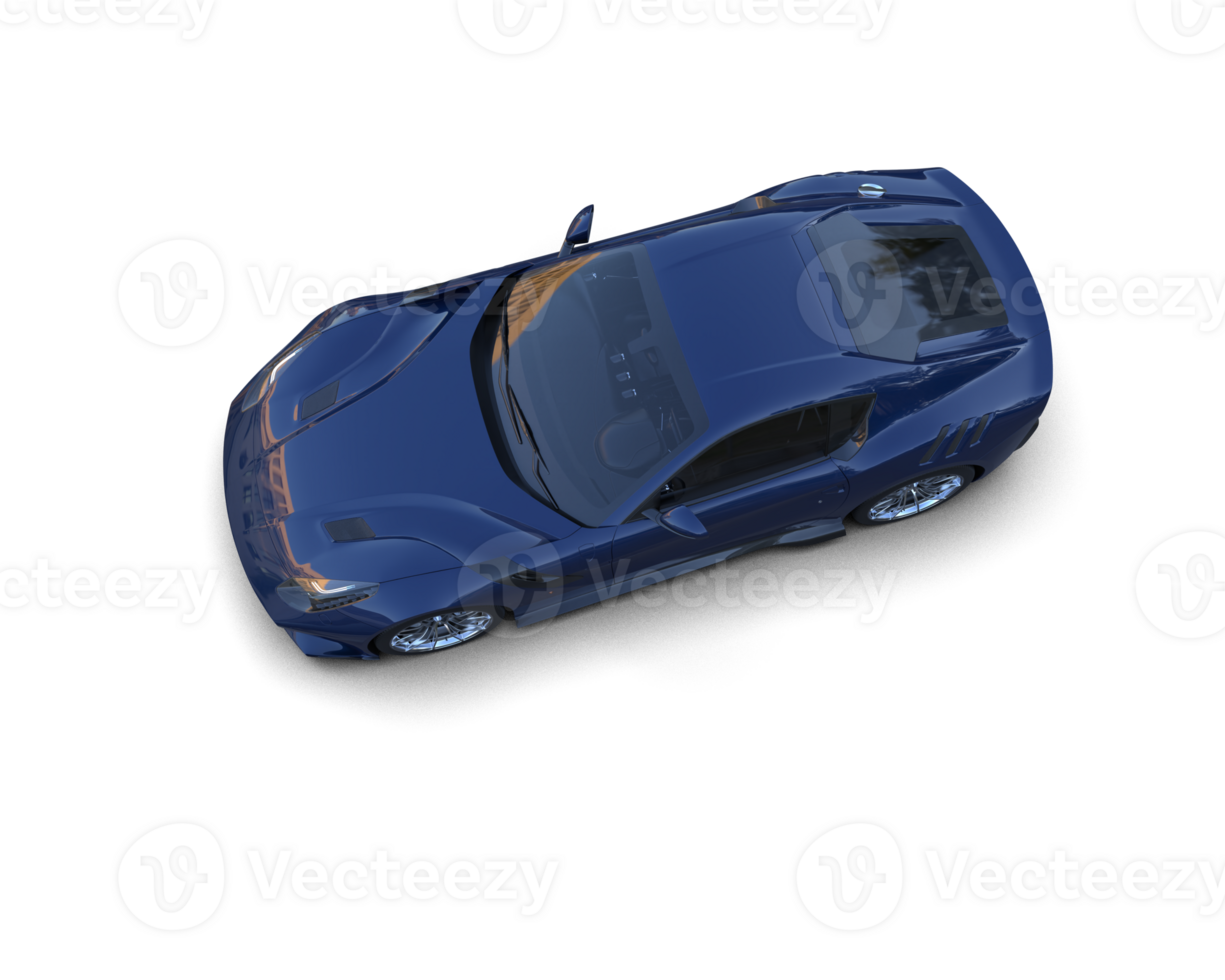 Realistic sport car isolated on background. 3d rendering - illustration png