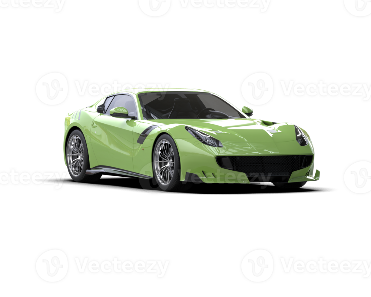 Realistic sport car isolated on background. 3d rendering - illustration png