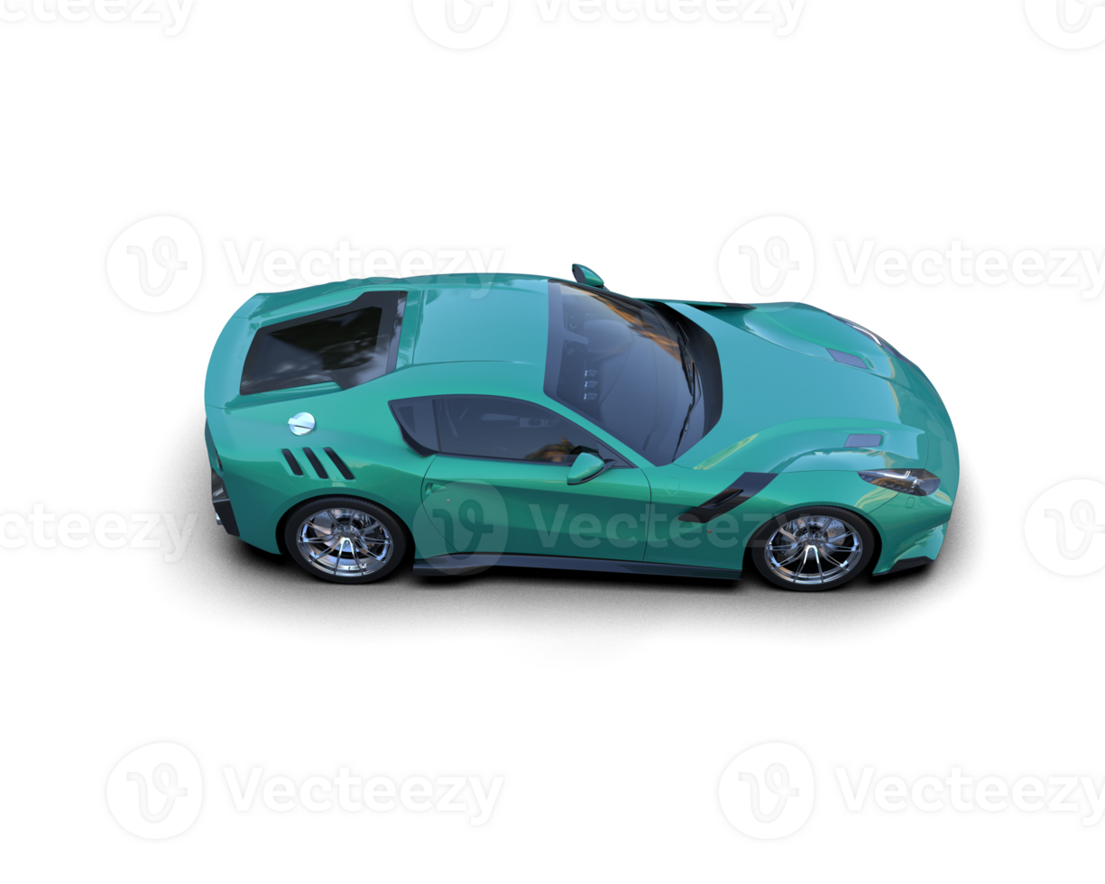 Realistic sport car isolated on background. 3d rendering - illustration png