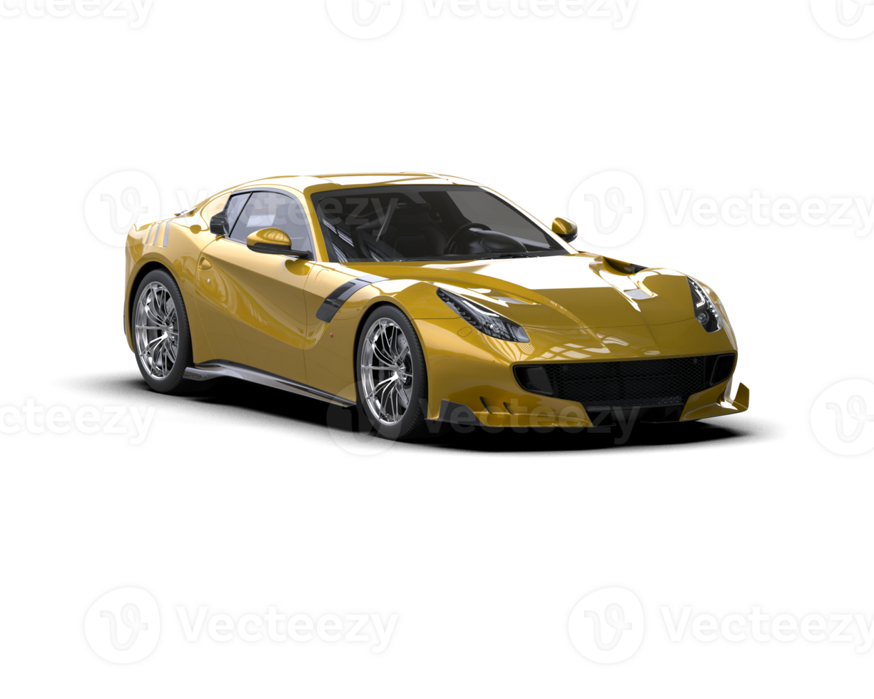 Realistic sport car isolated on background. 3d rendering - illustration png