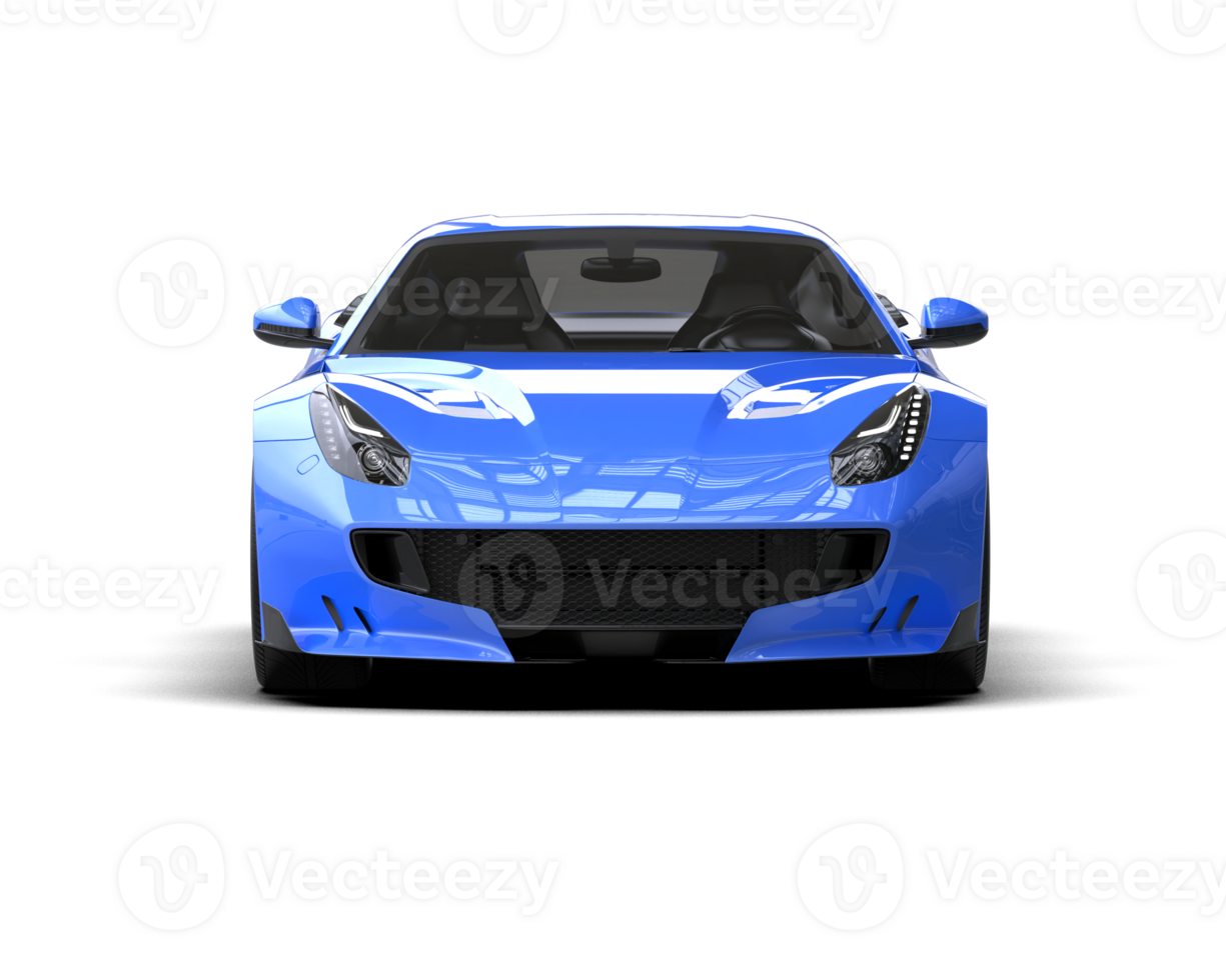 Realistic sport car isolated on background. 3d rendering - illustration png