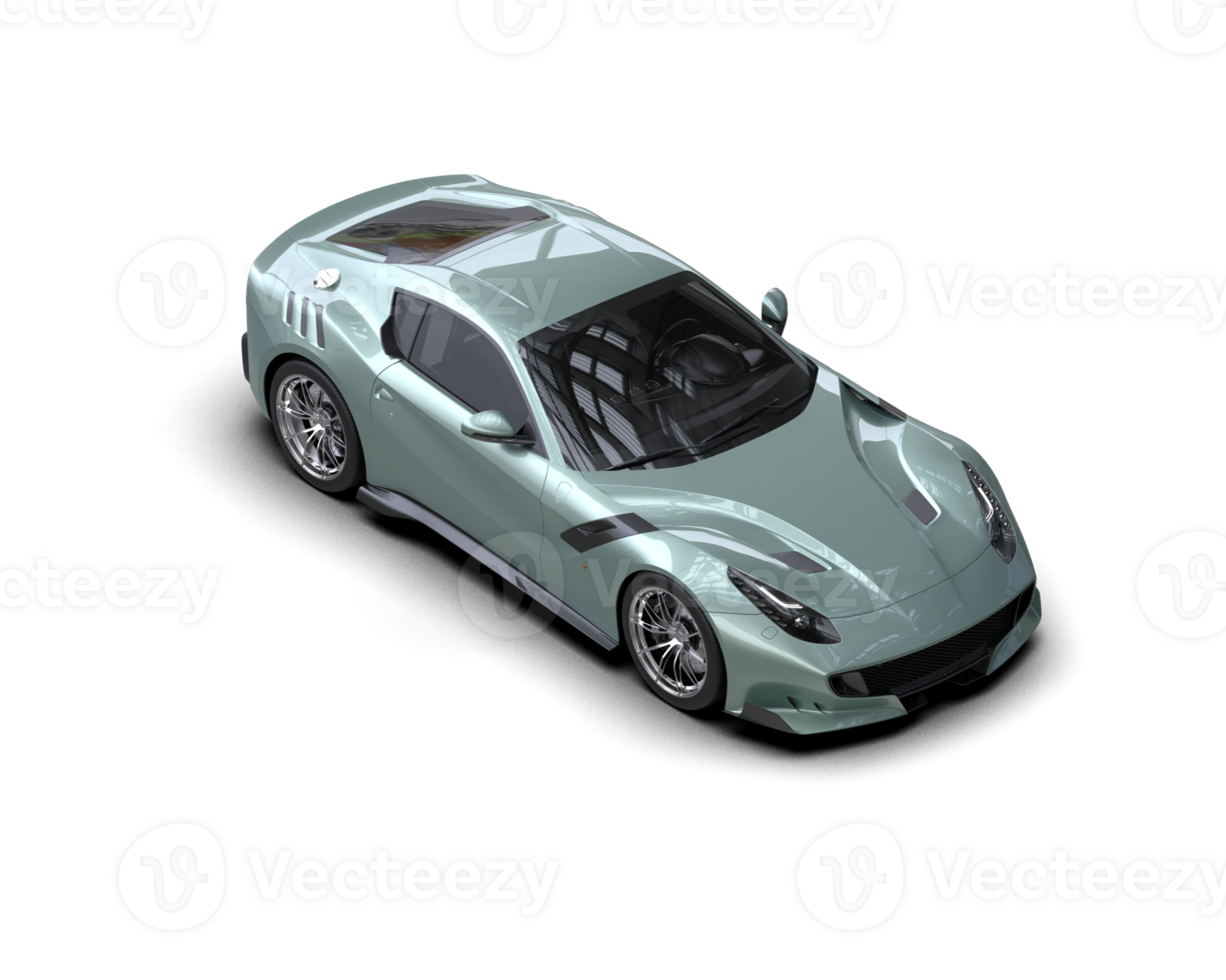 Realistic sport car isolated on background. 3d rendering - illustration png