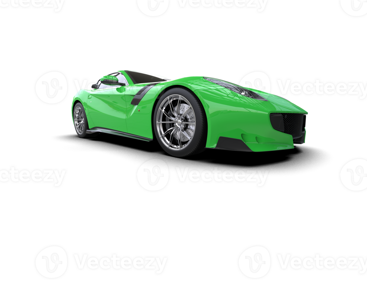 Realistic sport car isolated on background. 3d rendering - illustration png