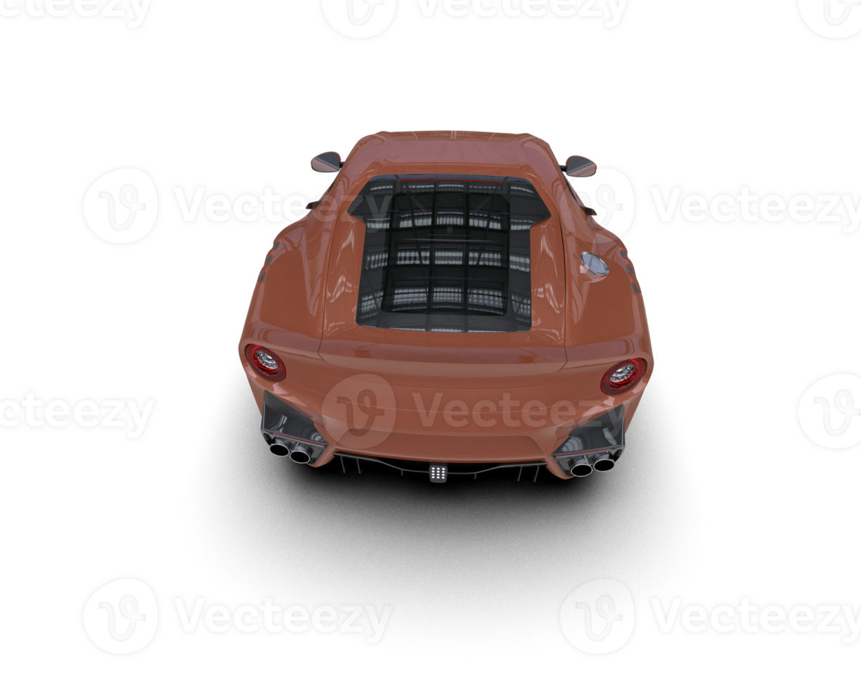 Realistic sport car isolated on background. 3d rendering - illustration png