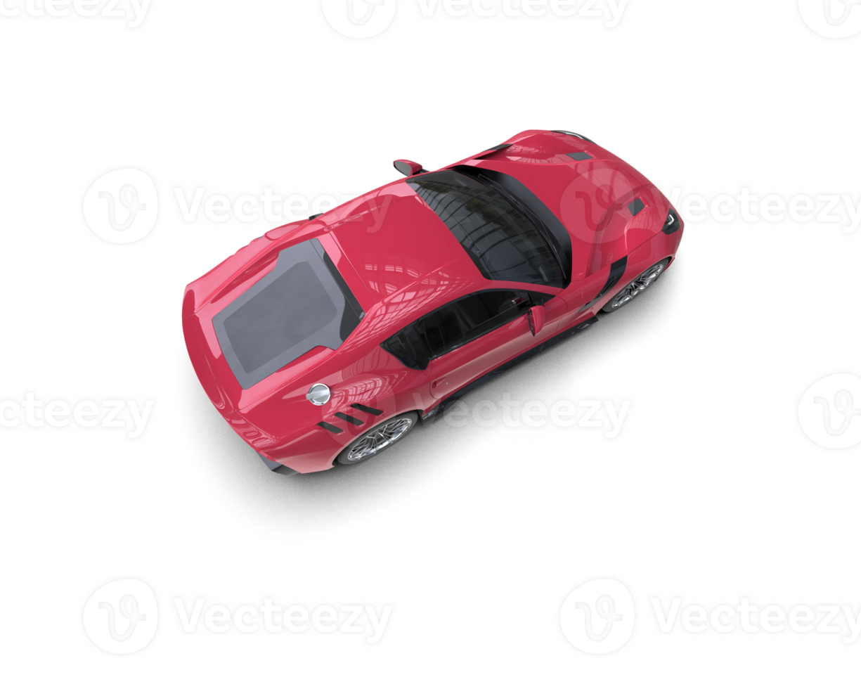 Realistic sport car isolated on background. 3d rendering - illustration png