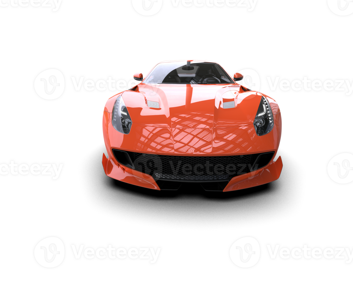 Realistic sport car isolated on background. 3d rendering - illustration png