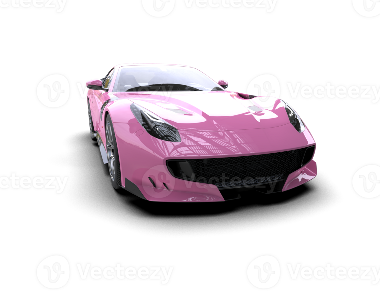 Realistic sport car isolated on background. 3d rendering - illustration png