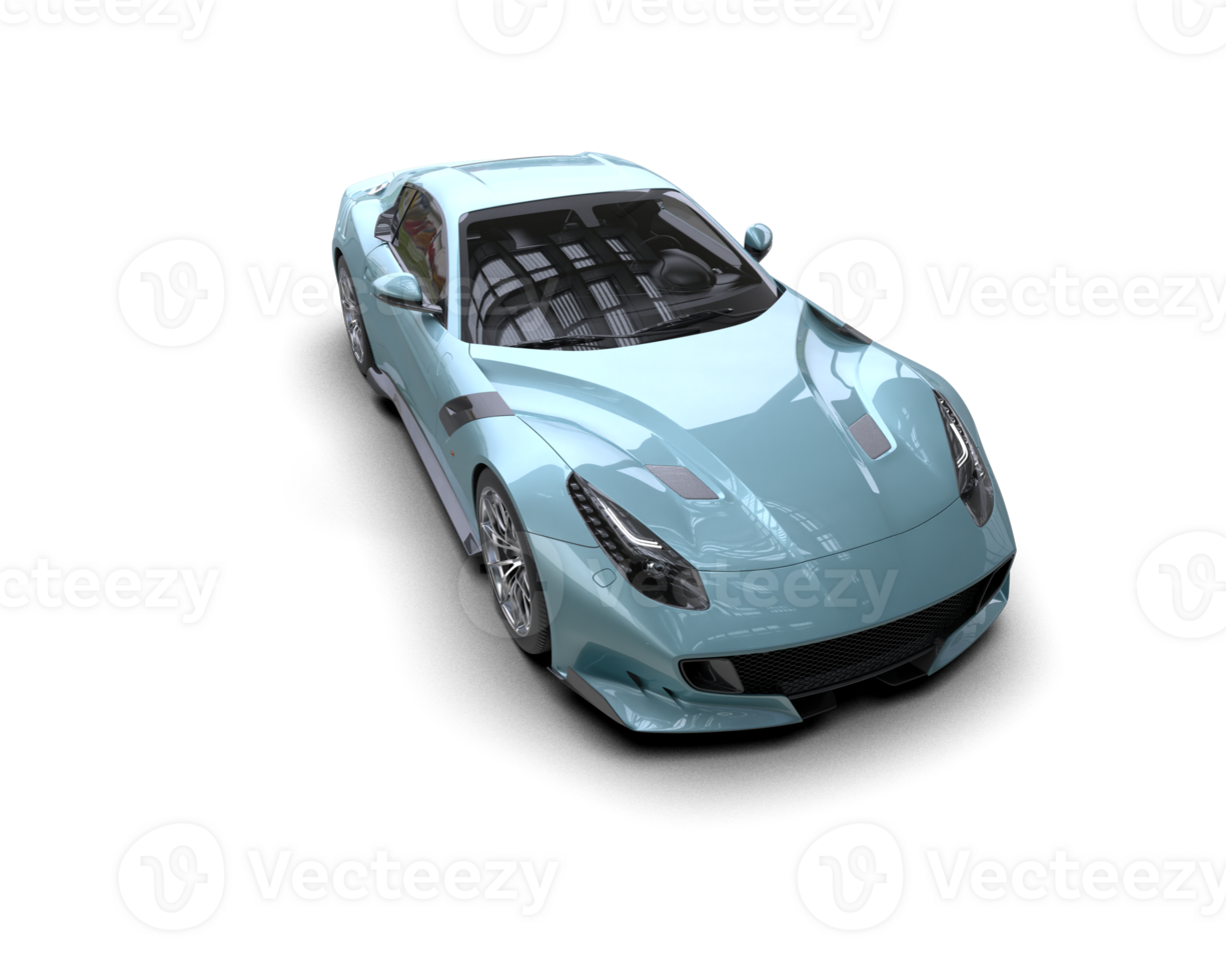 Realistic sport car isolated on background. 3d rendering - illustration png