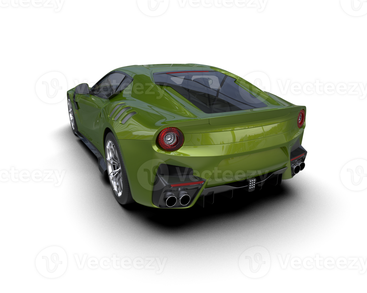 Realistic sport car isolated on background. 3d rendering - illustration png
