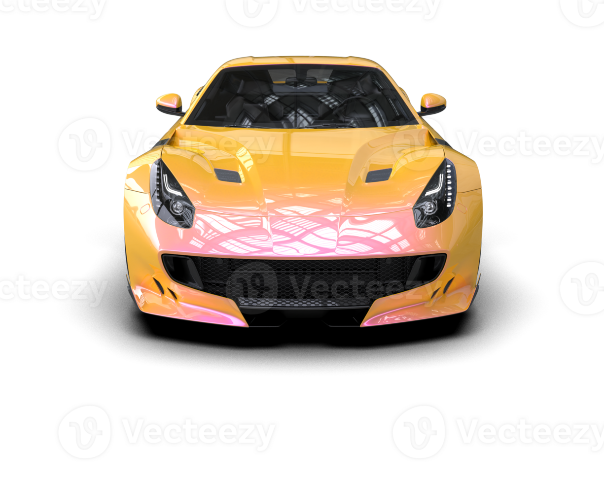 Realistic sport car isolated on background. 3d rendering - illustration png