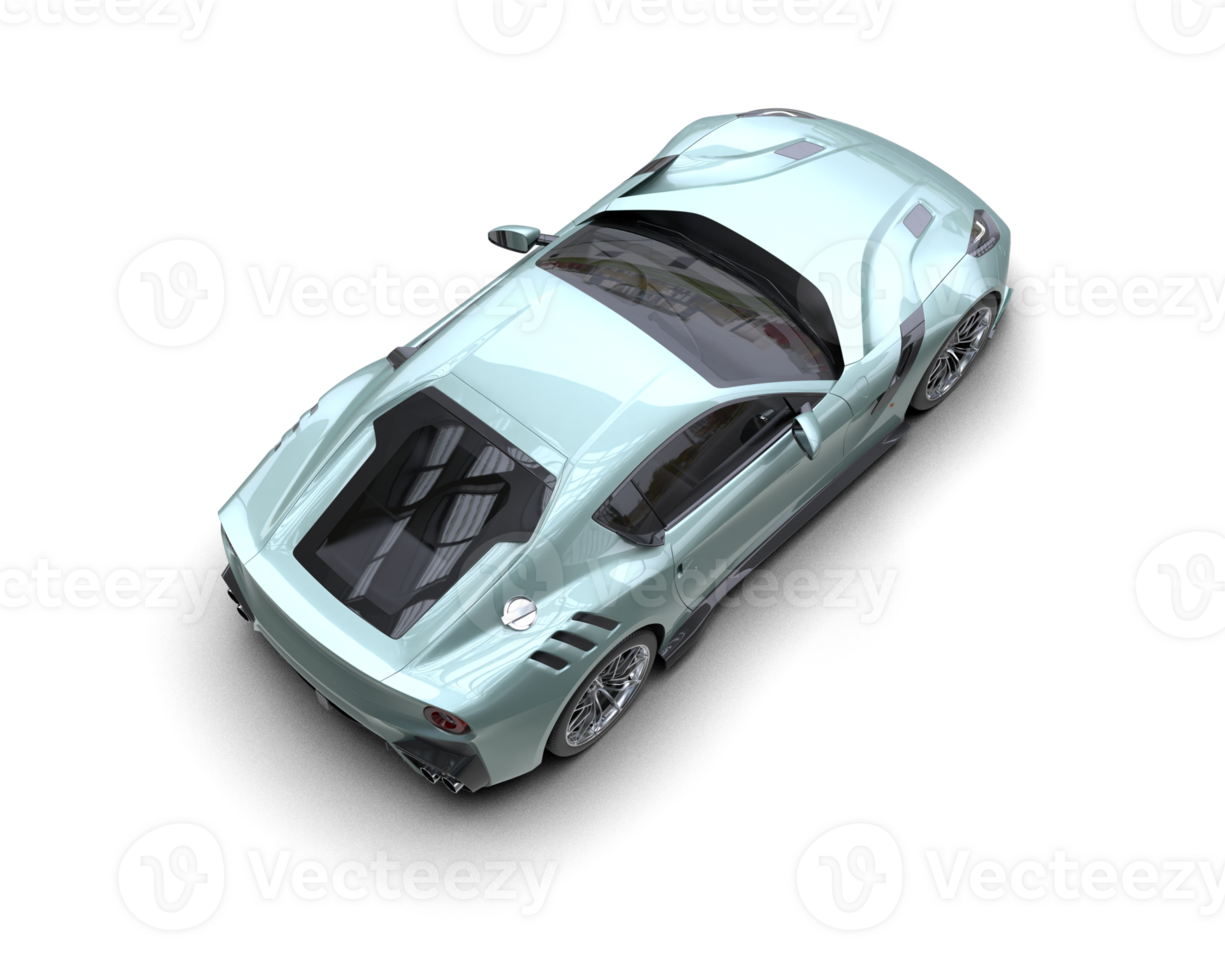 Realistic sport car isolated on background. 3d rendering - illustration png