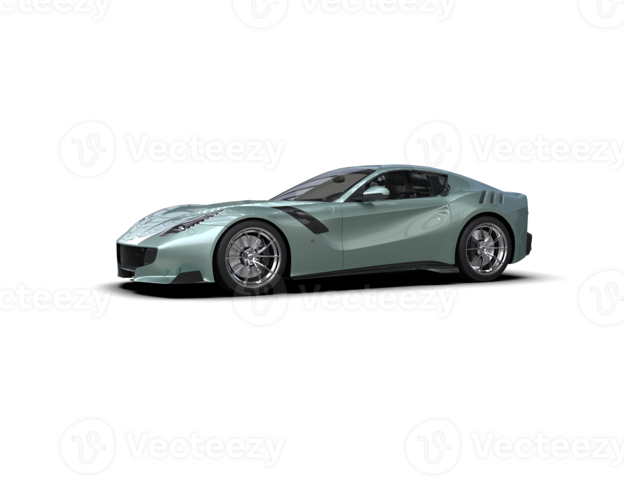 Realistic sport car isolated on background. 3d rendering - illustration png