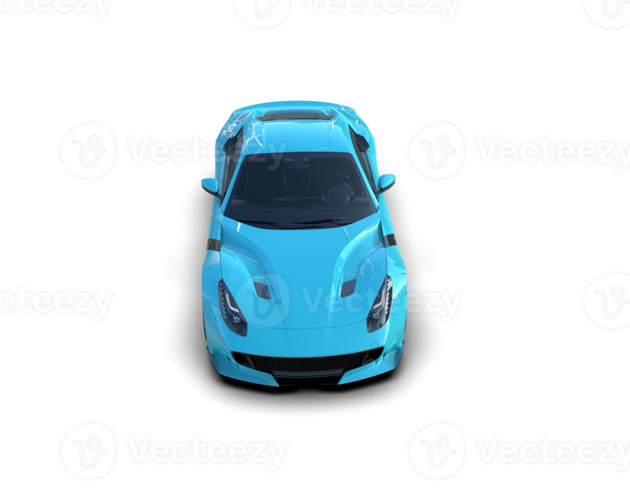 Realistic sport car isolated on background. 3d rendering - illustration png