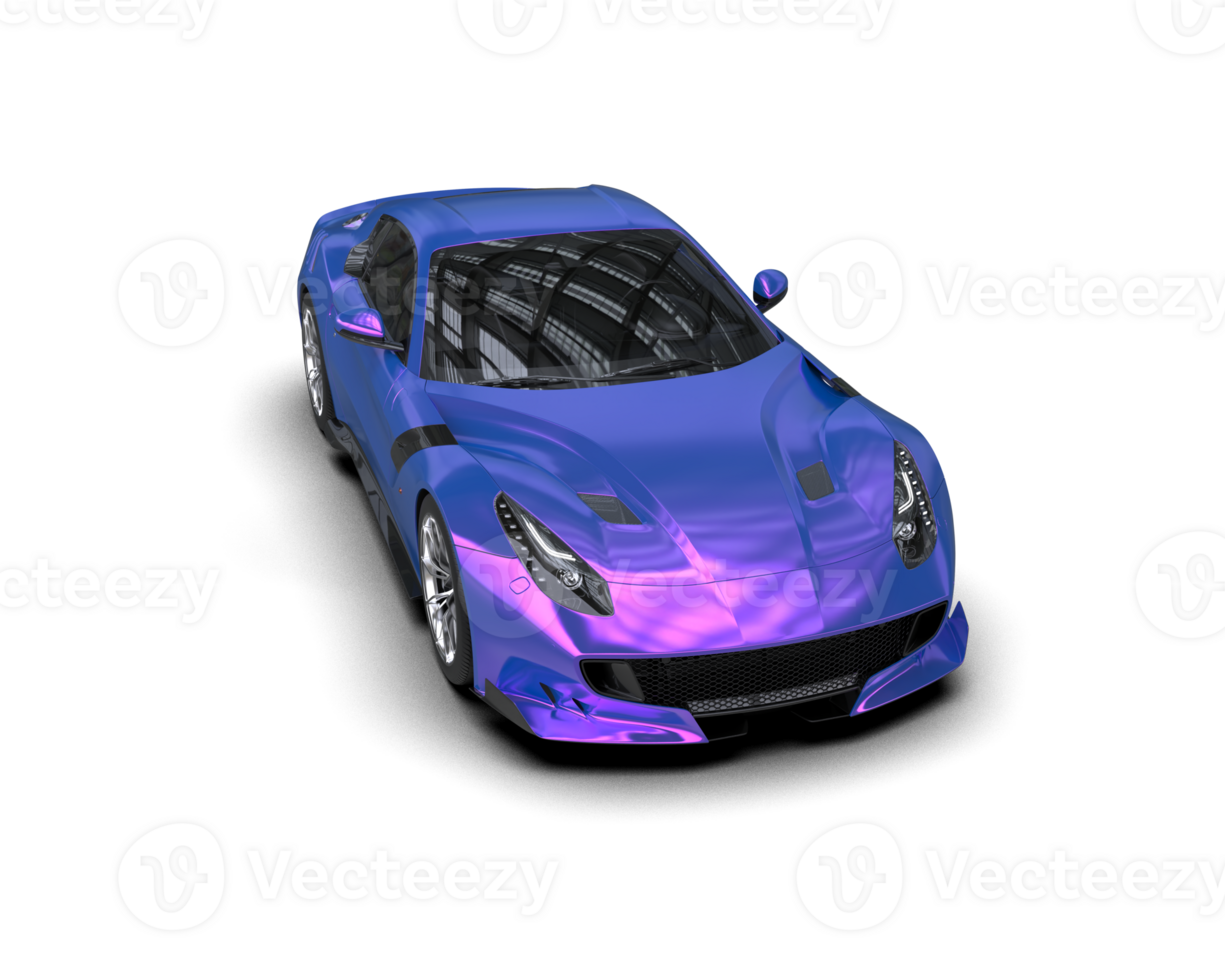 Realistic sport car isolated on background. 3d rendering - illustration png