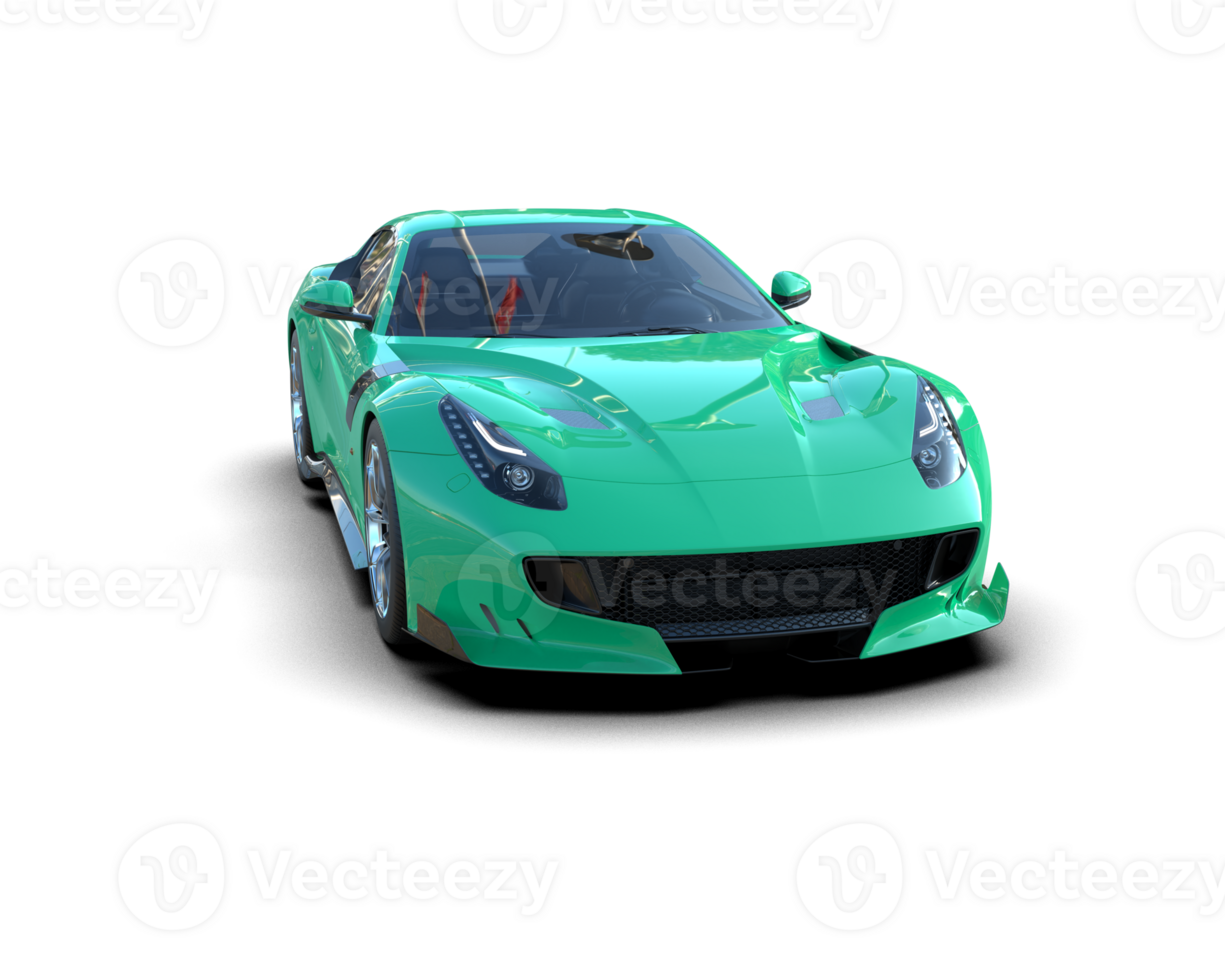 Realistic sport car isolated on background. 3d rendering - illustration png