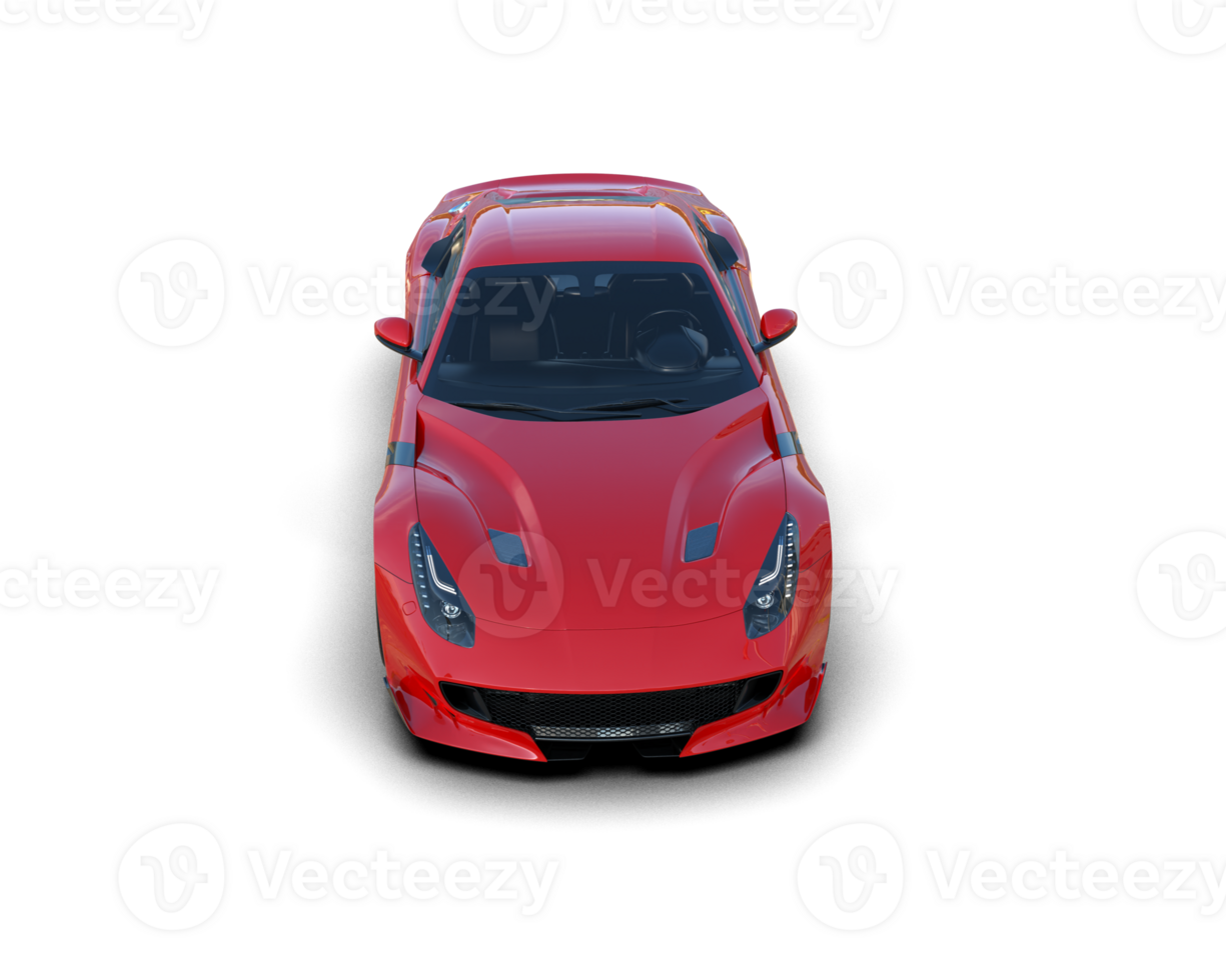 Realistic sport car isolated on background. 3d rendering - illustration png