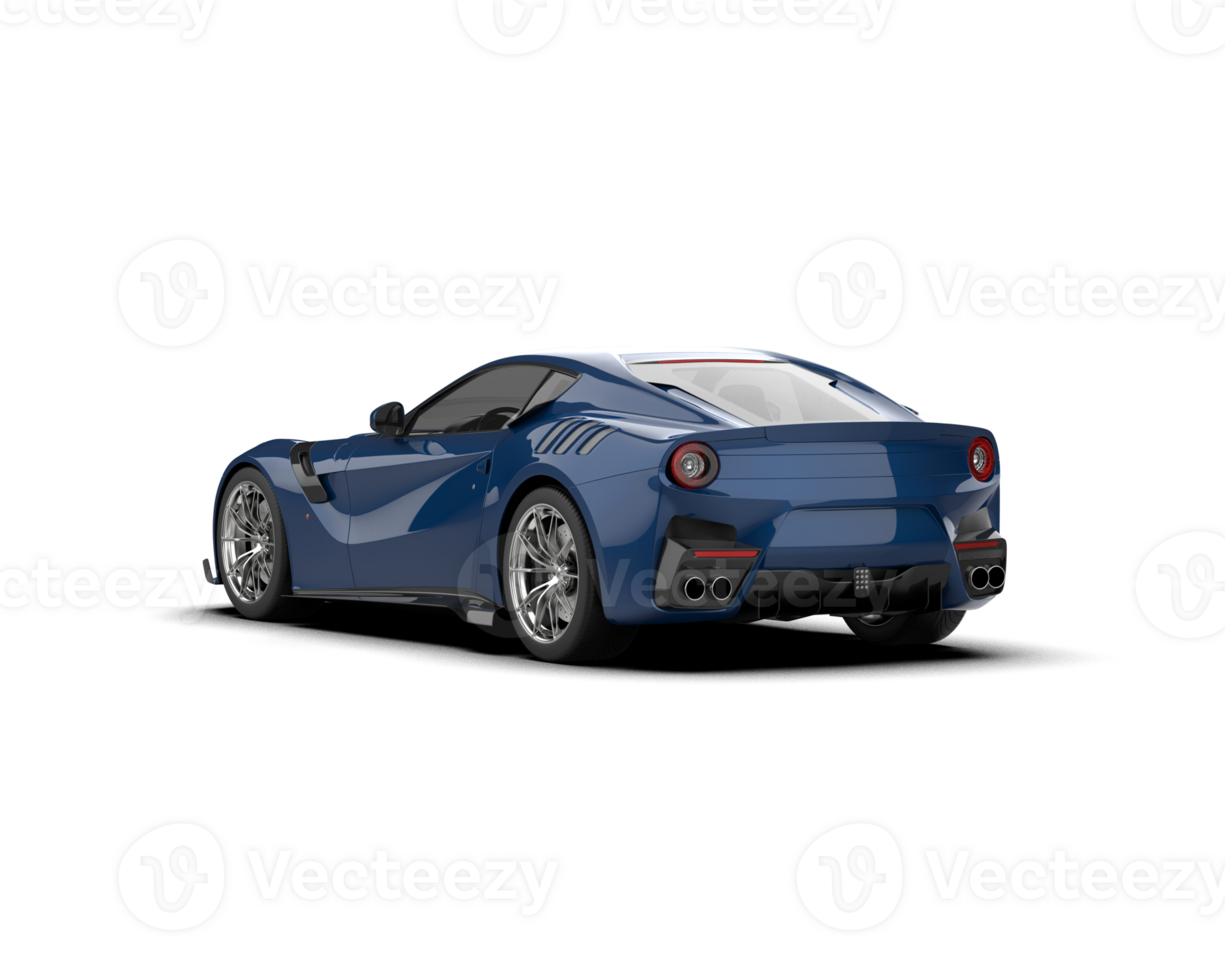 Realistic sport car isolated on background. 3d rendering - illustration png
