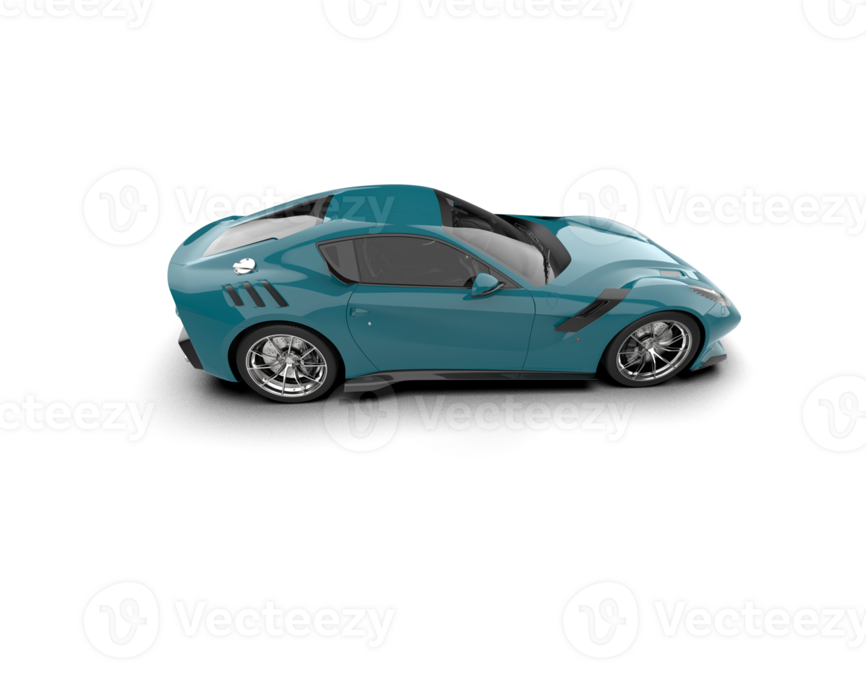 Realistic sport car isolated on background. 3d rendering - illustration png
