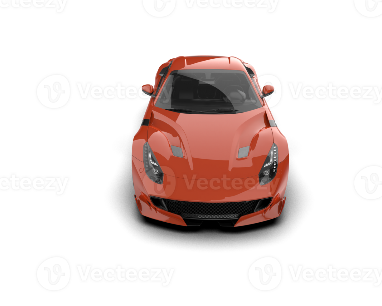 Realistic sport car isolated on background. 3d rendering - illustration png