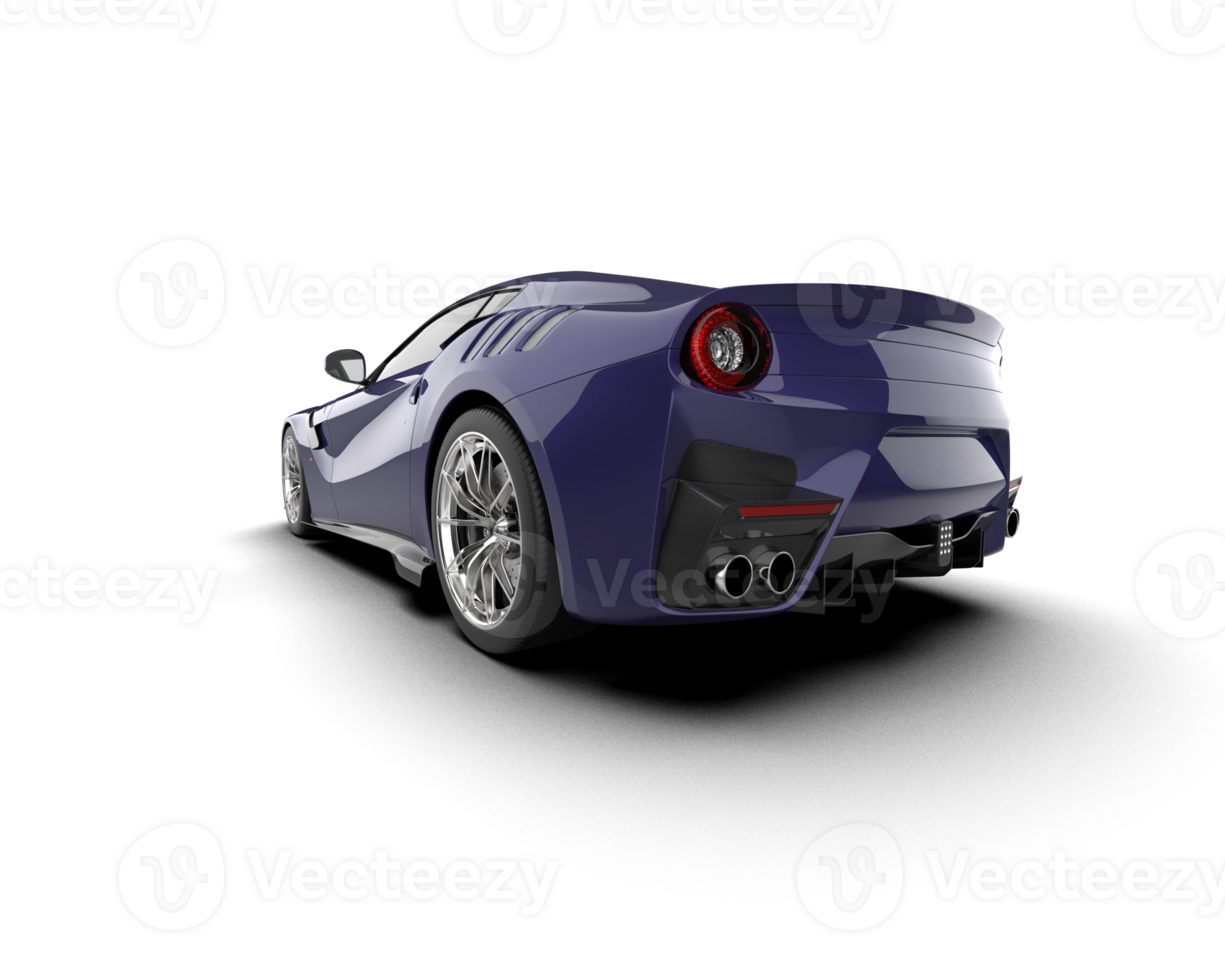 Realistic sport car isolated on background. 3d rendering - illustration png