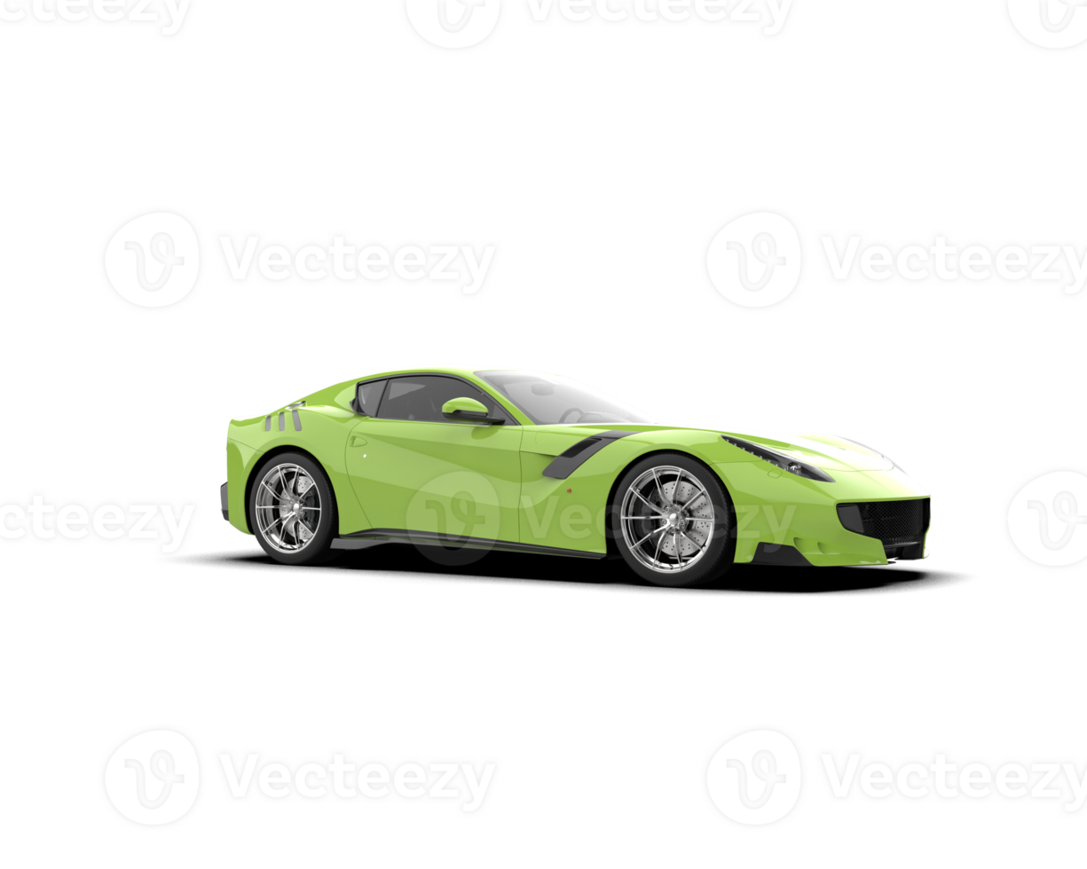 Realistic sport car isolated on background. 3d rendering - illustration png
