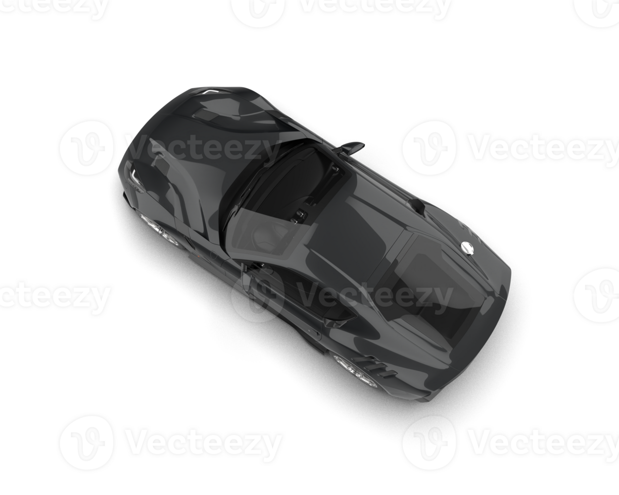 Realistic sport car isolated on background. 3d rendering - illustration png