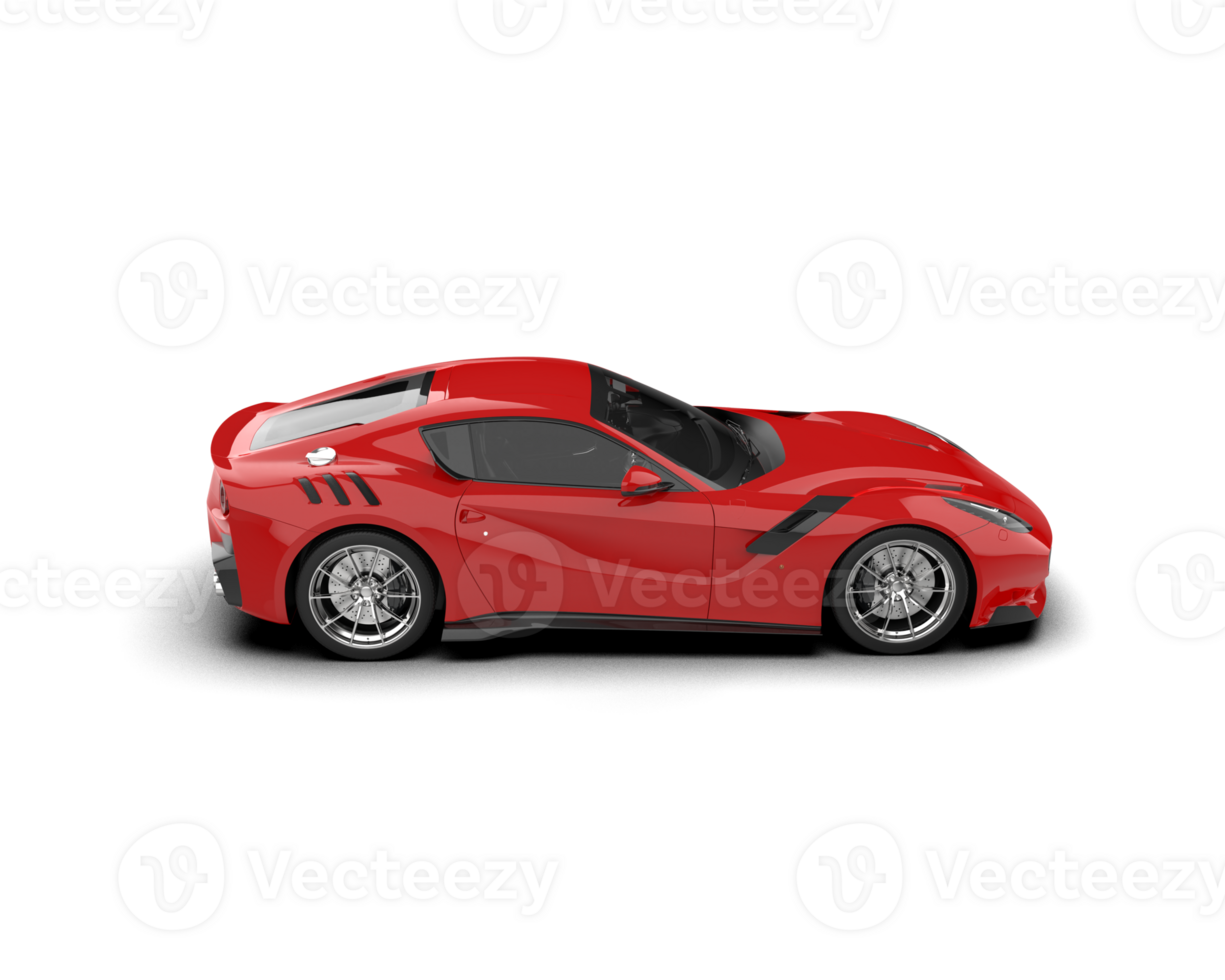 Realistic sport car isolated on background. 3d rendering - illustration png