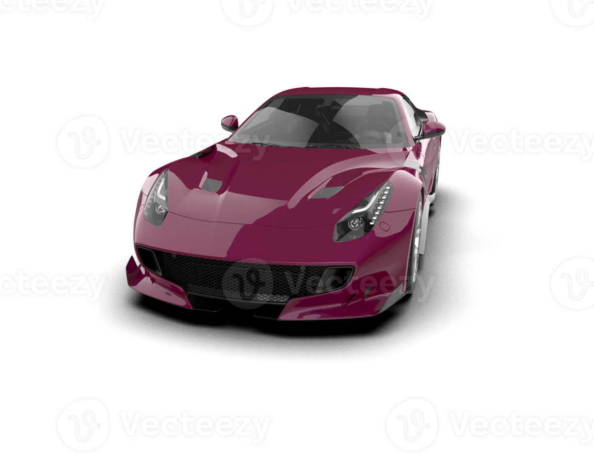 Realistic sport car isolated on background. 3d rendering - illustration png