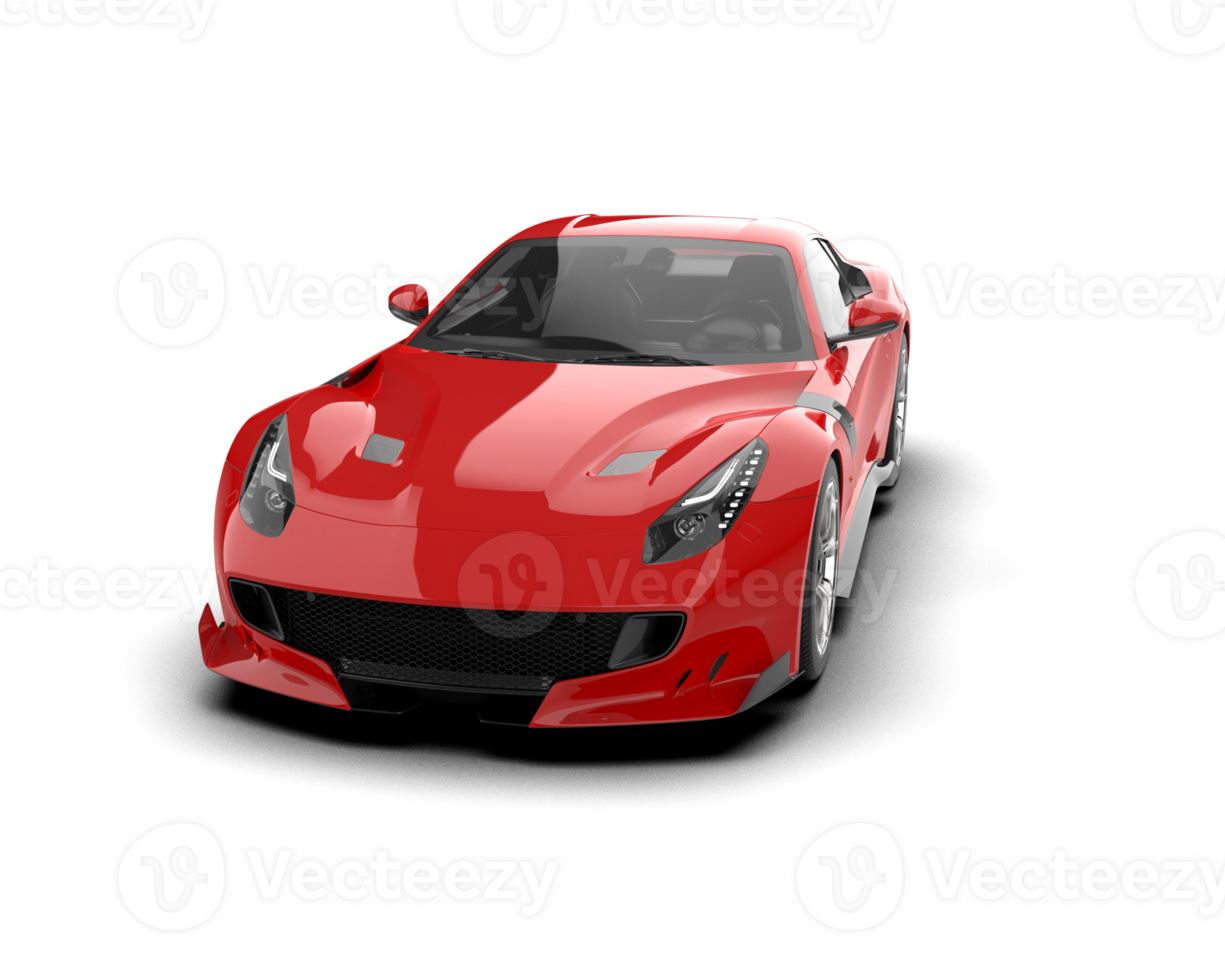 Realistic sport car isolated on background. 3d rendering - illustration png