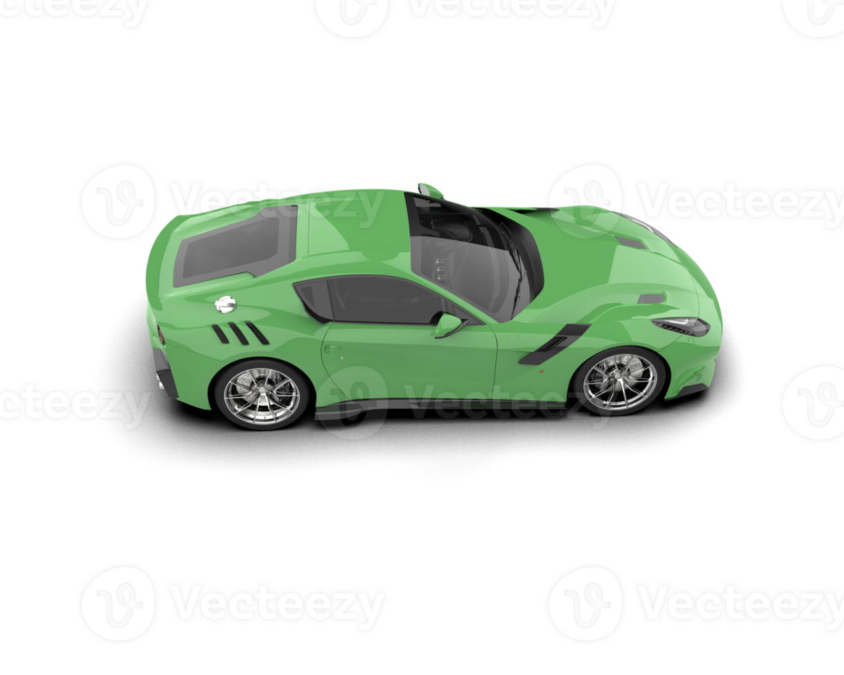 Realistic sport car isolated on background. 3d rendering - illustration png